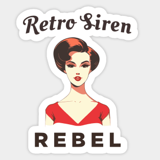 Retro Siren, Rebel Sticker